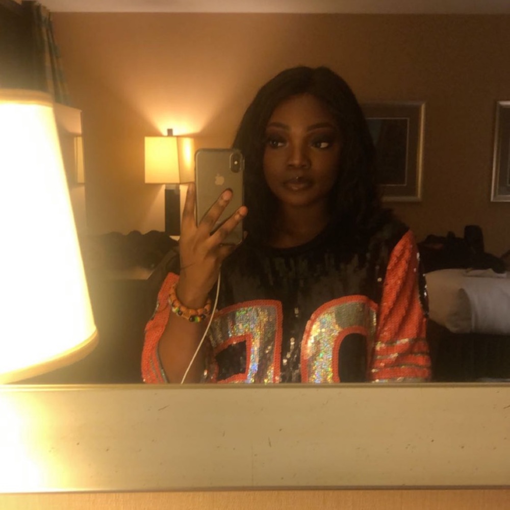Sequined Oversized Jersey